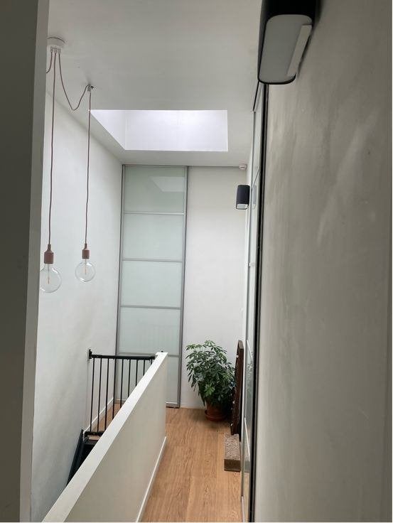 3 hanglamp lichtroze Muuto E27, Huis en Inrichting, Ophalen, Gebruikt