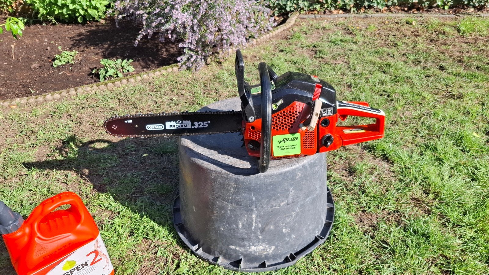 ketingzaag, lengte zaagblad 40cm, Jardin & Terrasse, Enlèvement, Utilisé, Varan tronconneuse cs6150-EU2