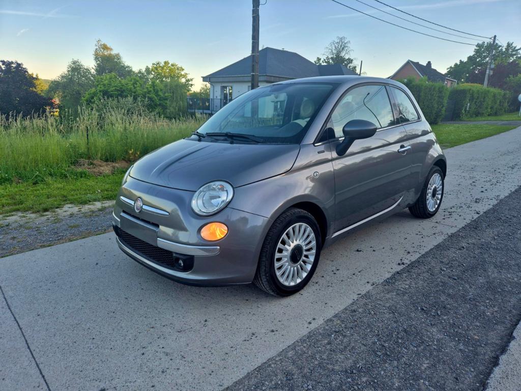 Fiat 500 1.2i " 1er Propriétaire" Toit Pano, Airco  59.000km, Achat, Beige, Entreprise, Boîte manuelle