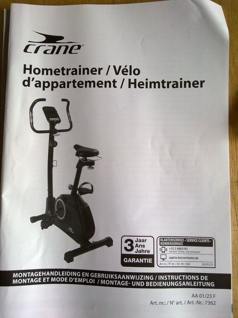 home trainer 'Crane', Ophalen, Zo goed als nieuw, Metaal, Benen