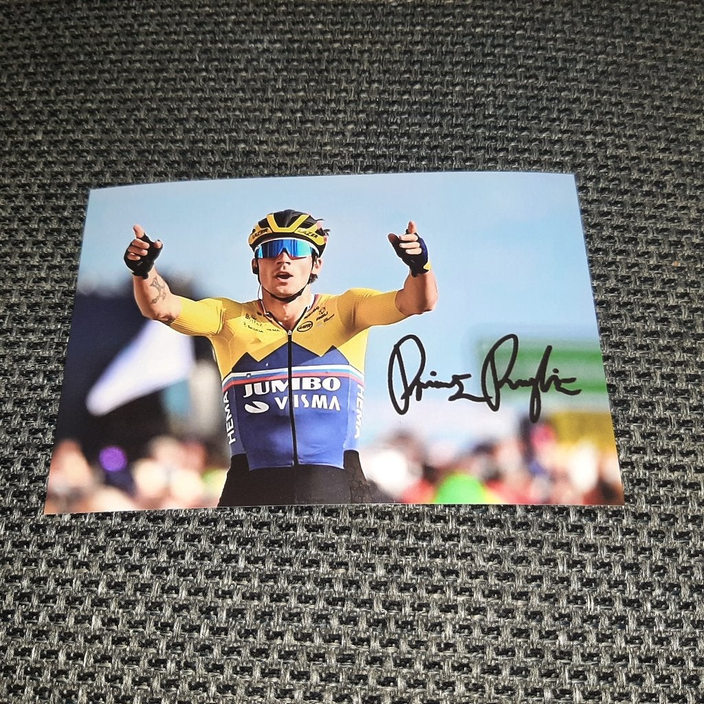 Primoz Roglic Tour France # Foto met handtekening (print), Verzenden, Nieuw, Overige typen