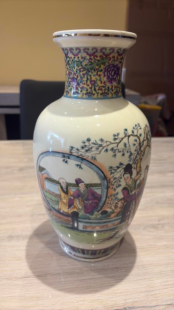 Vase en porcelaine Famille Rose chinois, Enlèvement