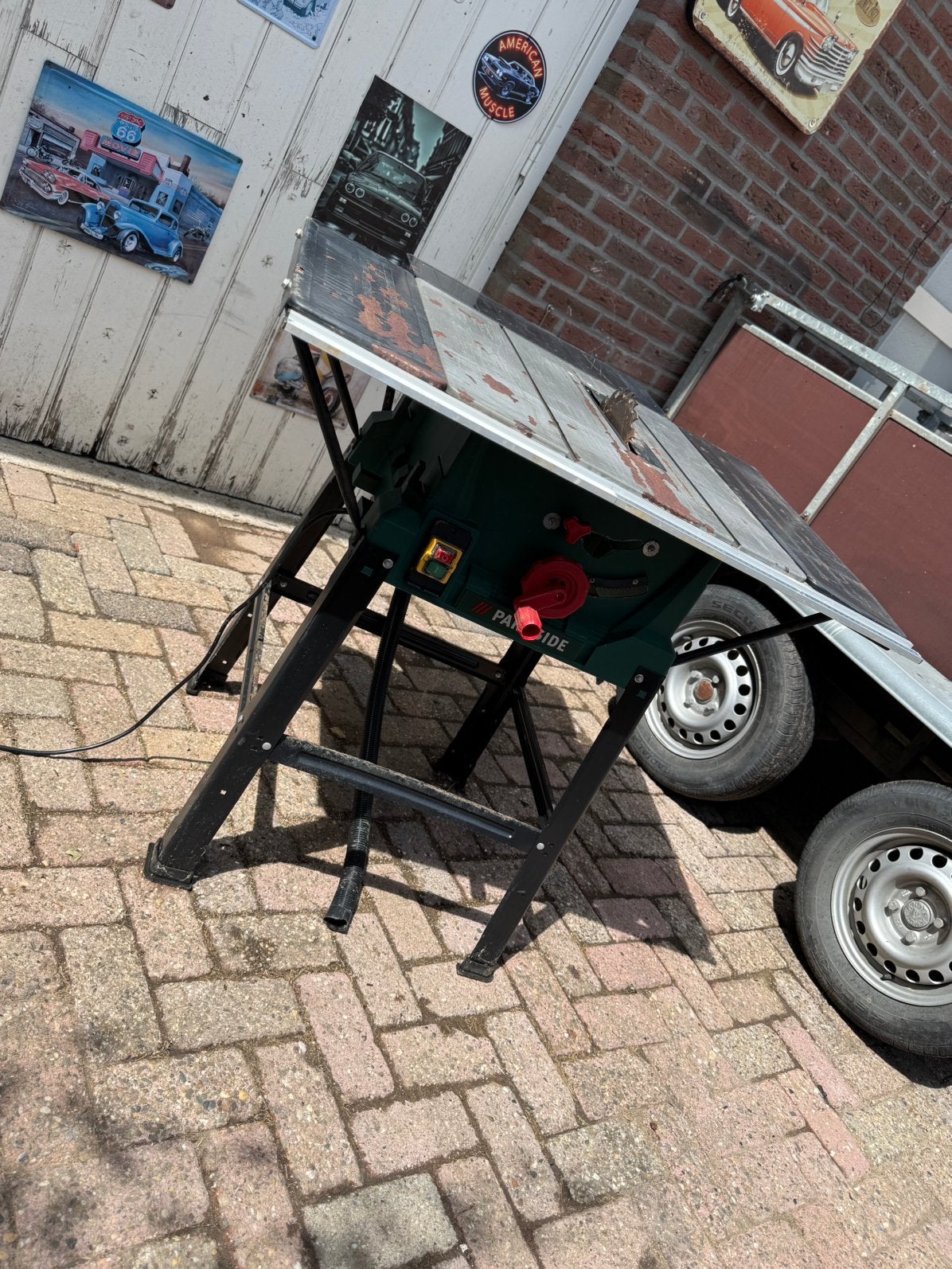 Parkside PTK 2000 E3 tafelzaag – 2000 W, Doe-het-zelf en Bouw, Ophalen, Zo goed als nieuw