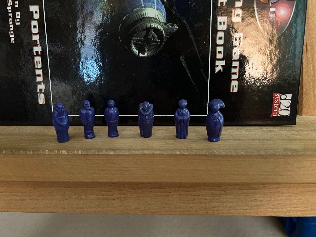 Babylon 5 - 6 x Mini-figurines JDR (Moulage artisanal), Collections, Enlèvement ou Envoi, TV, Figurine ou Poupée