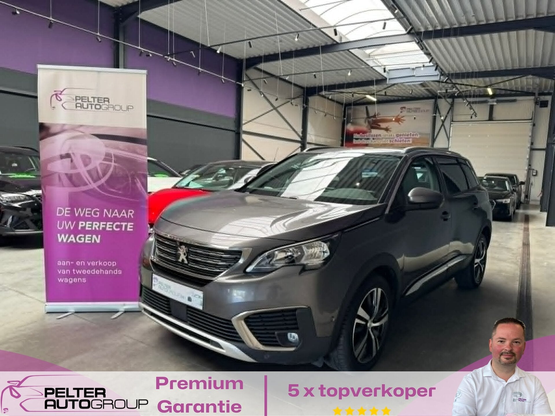 Peugeot 5008 1.5HDi 7plaatsen 130PK Camera, Auto's, Peugeot, Bedrijf, ABS, Airbags, Airconditioning, Alarm, Android Auto, Apple Carplay