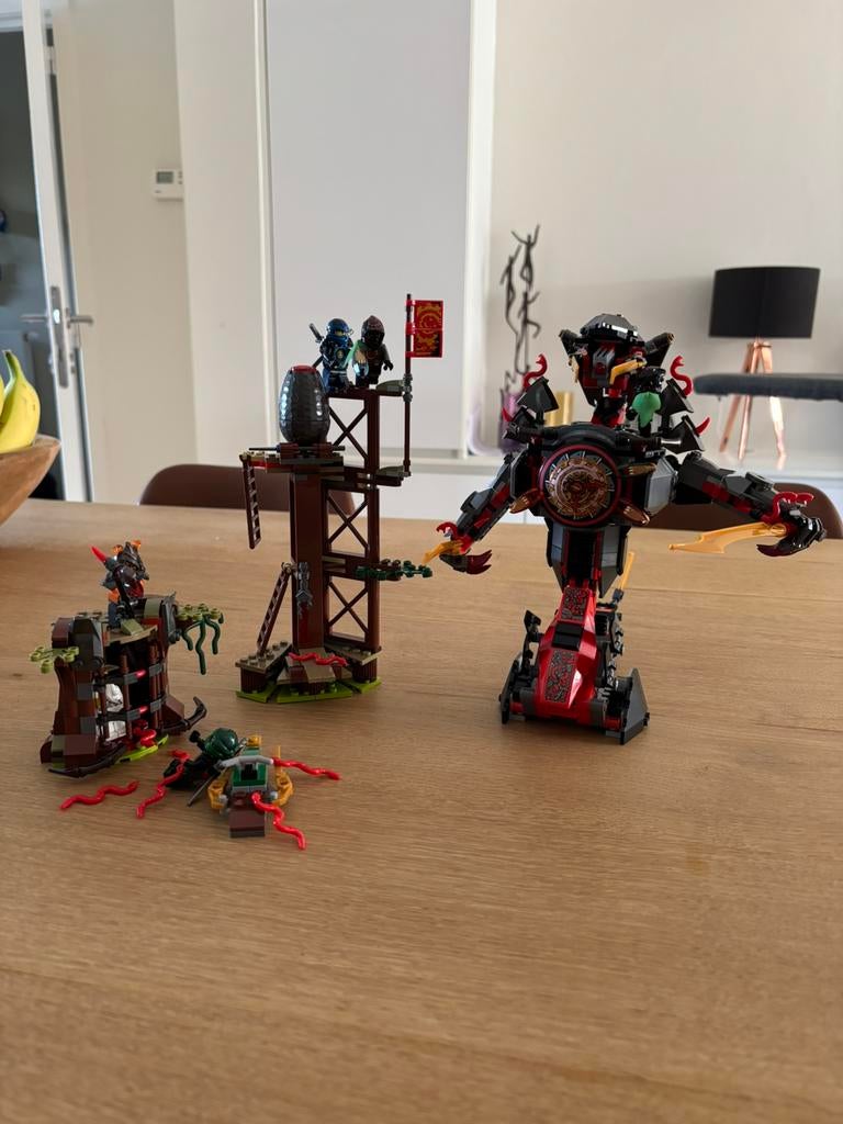 Ninjago set 70626 zelf gemaakt (incomplete set), Lego, Comme neuf, Autres types, Complet