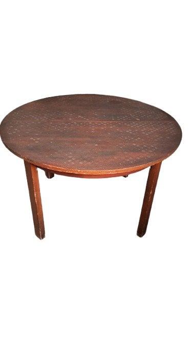 Ancienne table en bois, Maison & Meubles, 100 à 150 cm, Rond, 100 à 150 cm, Enlèvement
