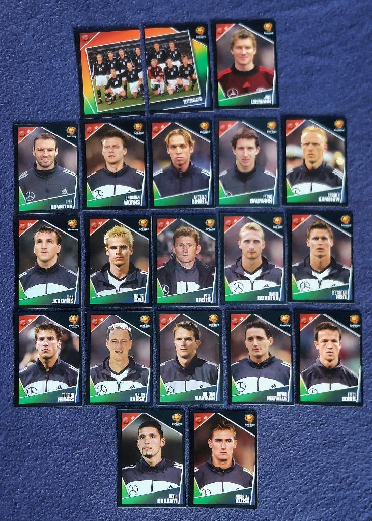 20 versch. Panini stickers voetbal ' Euro 2004 - Duitsland ', Enlèvement ou Envoi, Neuf, Affiche, Image ou Autocollant