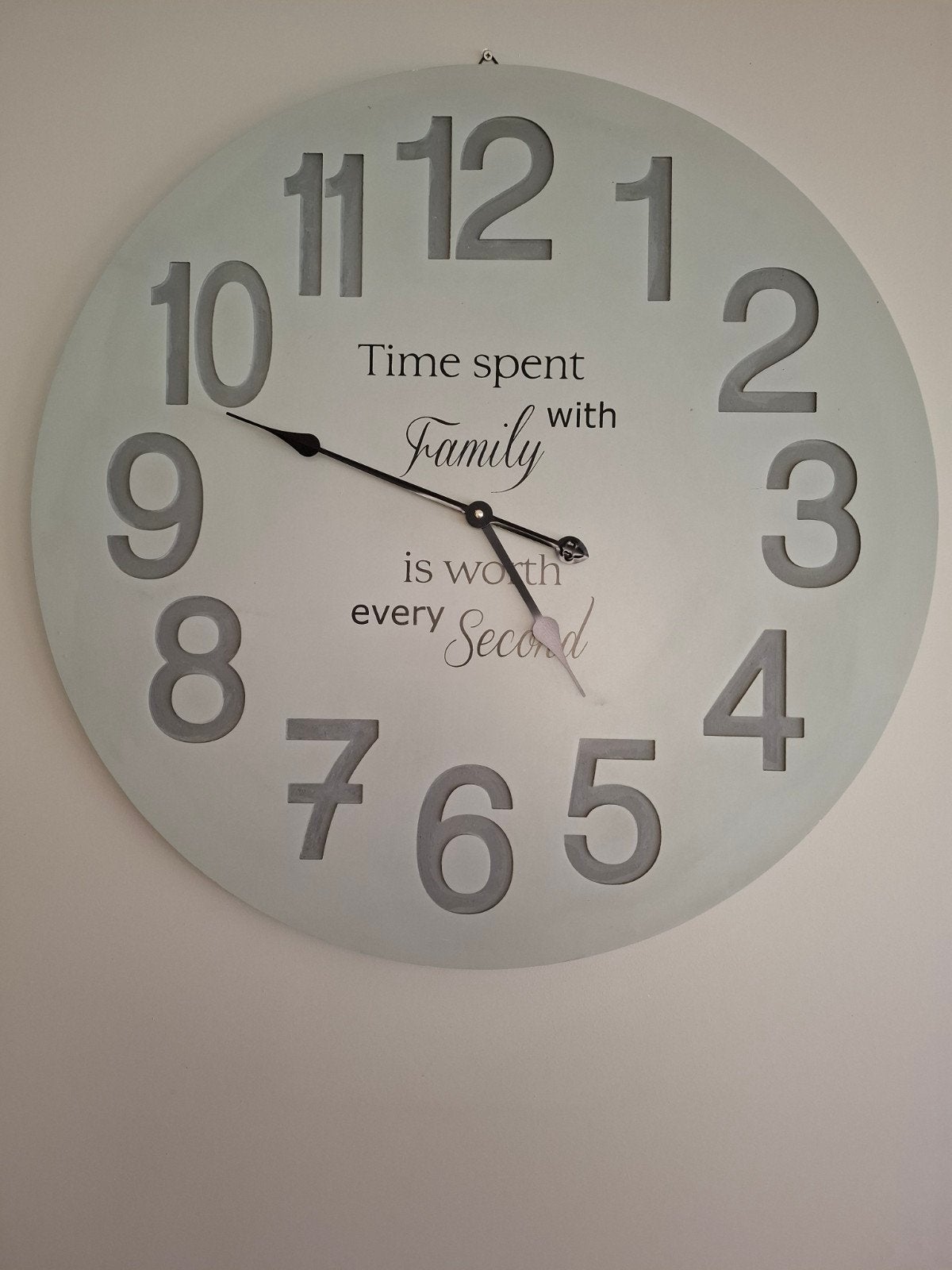 houten wandklok groot, Ophalen, Wandklok, Grijs, Landelijk