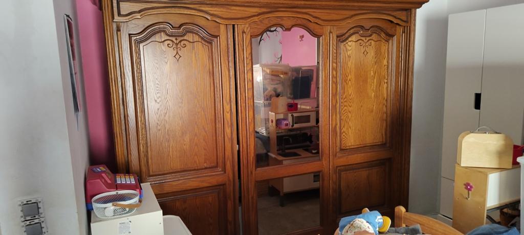 Garde-robe en chêne, Avec porte(s), 200 cm ou plus, Enlèvement, Utilisé