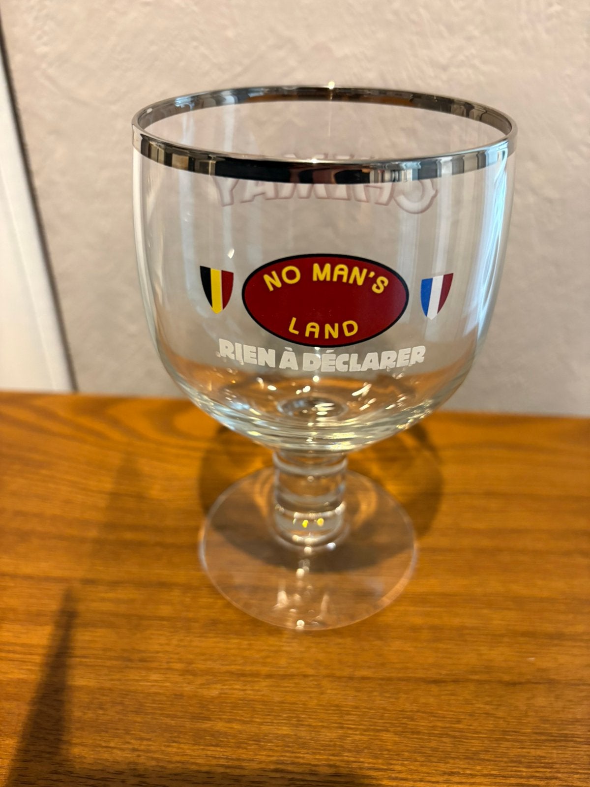 Verre CHIMAY collector « RIEN À DÉCLARER », Collections, Enlèvement ou Envoi, Comme neuf