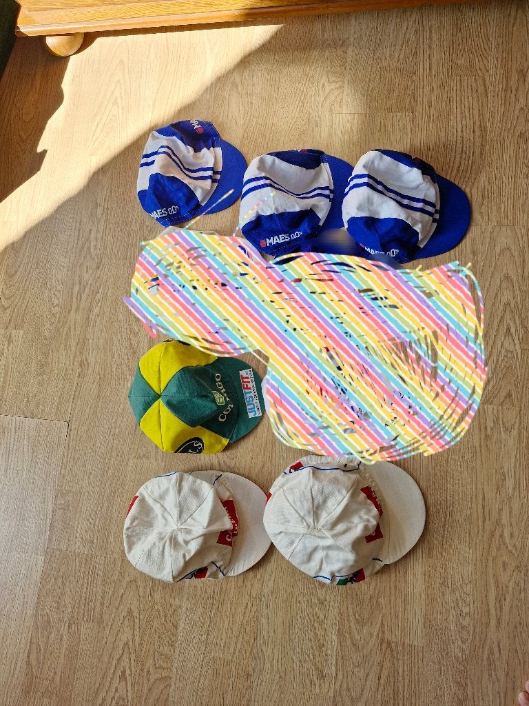 Casquettes cyclisme (voir photos et description)., Enlèvement