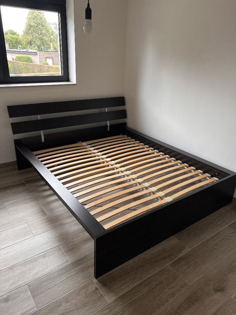 2 persoonsbed, Brun, Enlèvement, Utilisé, 200 cm