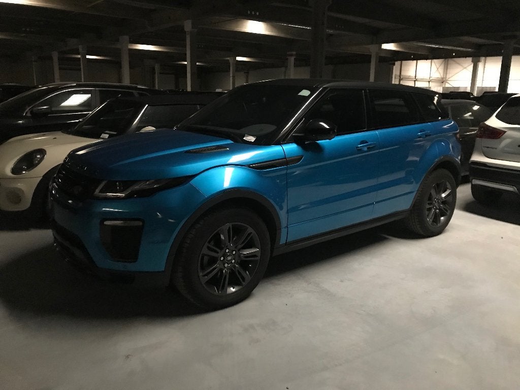 Range rover Evoque, Auto's, Automaat, 4 cilinders, Blauw, Leder