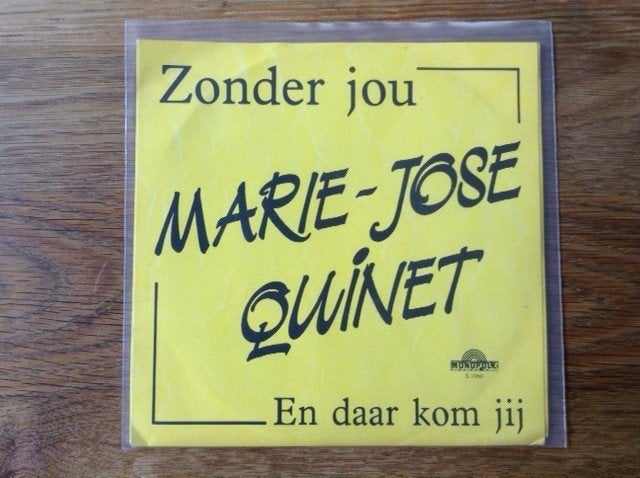 single marie-jose quintet, CD & DVD, Housse de protection extérieure, Enlèvement ou Envoi, 7 inch, En néerlandais