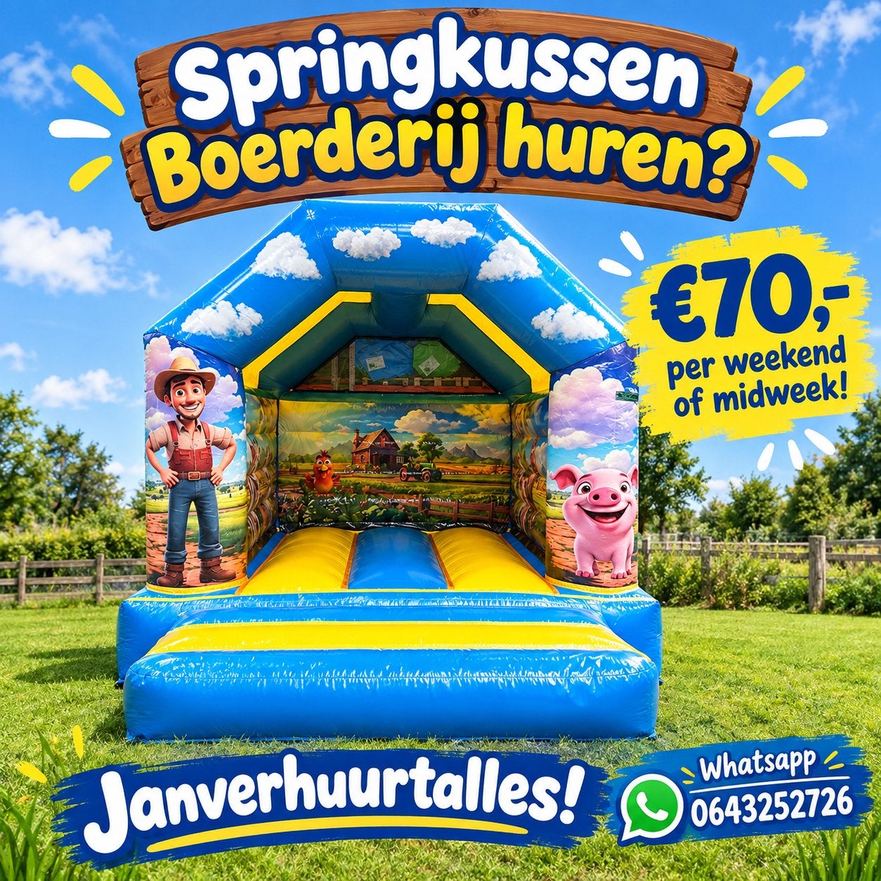 Springkasteel huren? Oud Turnhout, Weelde, Ravels, Tilburg, Hobby en Vrije tijd, Ophalen