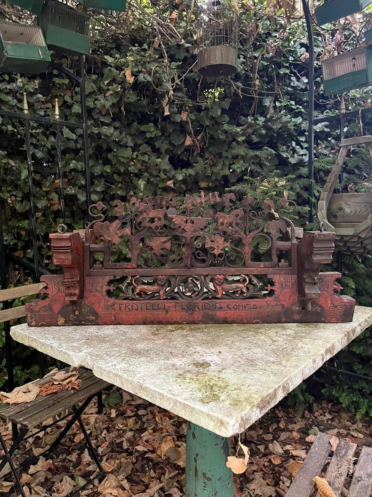 Antiek siciliaans kar ornament, Tuin en Terras, Ophalen, Zo goed als nieuw