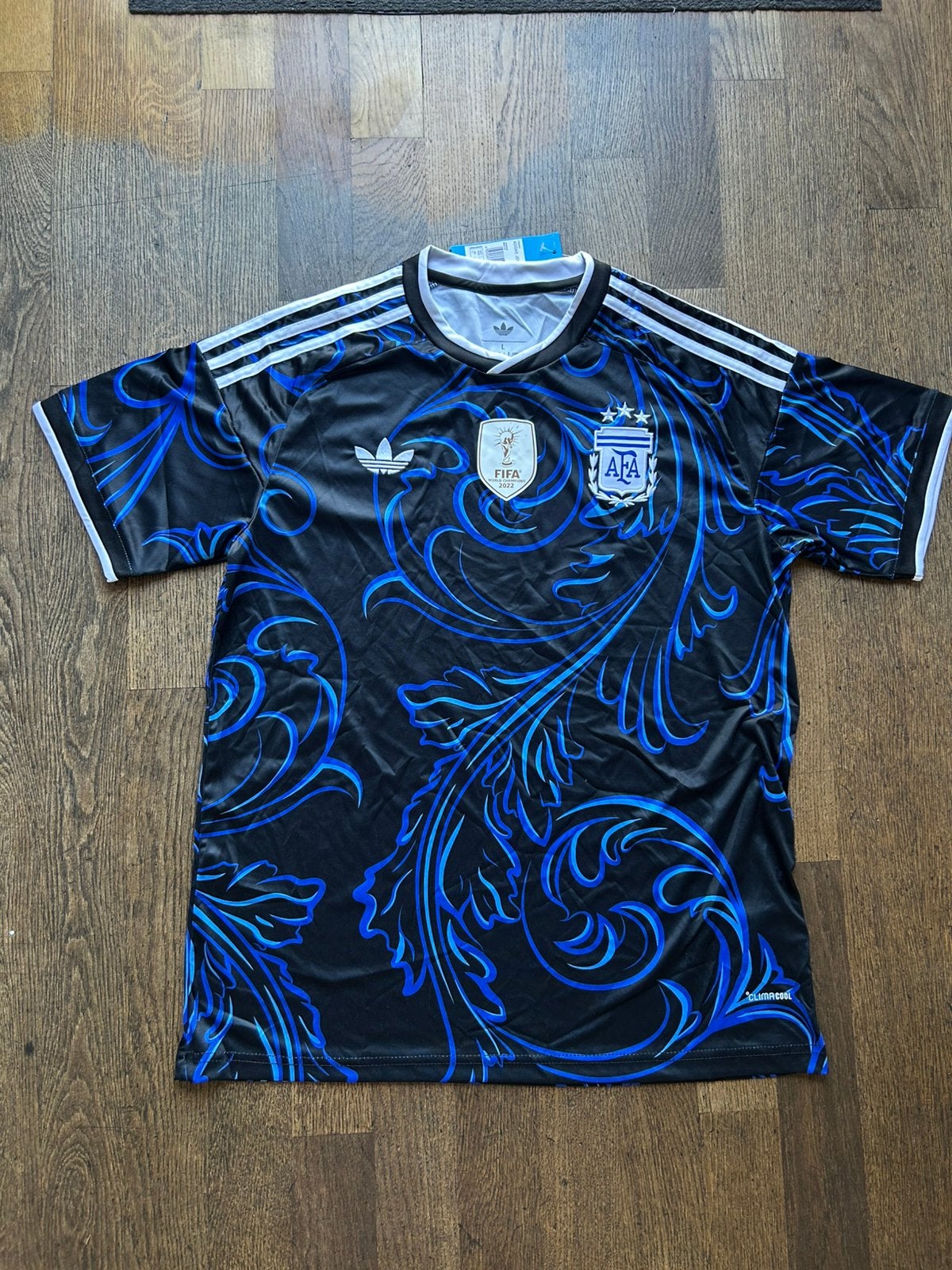 Adidas Argentinië FIFA World Champions Shirt Maat L, Maat 52/54 (L), Blauw, Nieuw, Ophalen of Verzenden