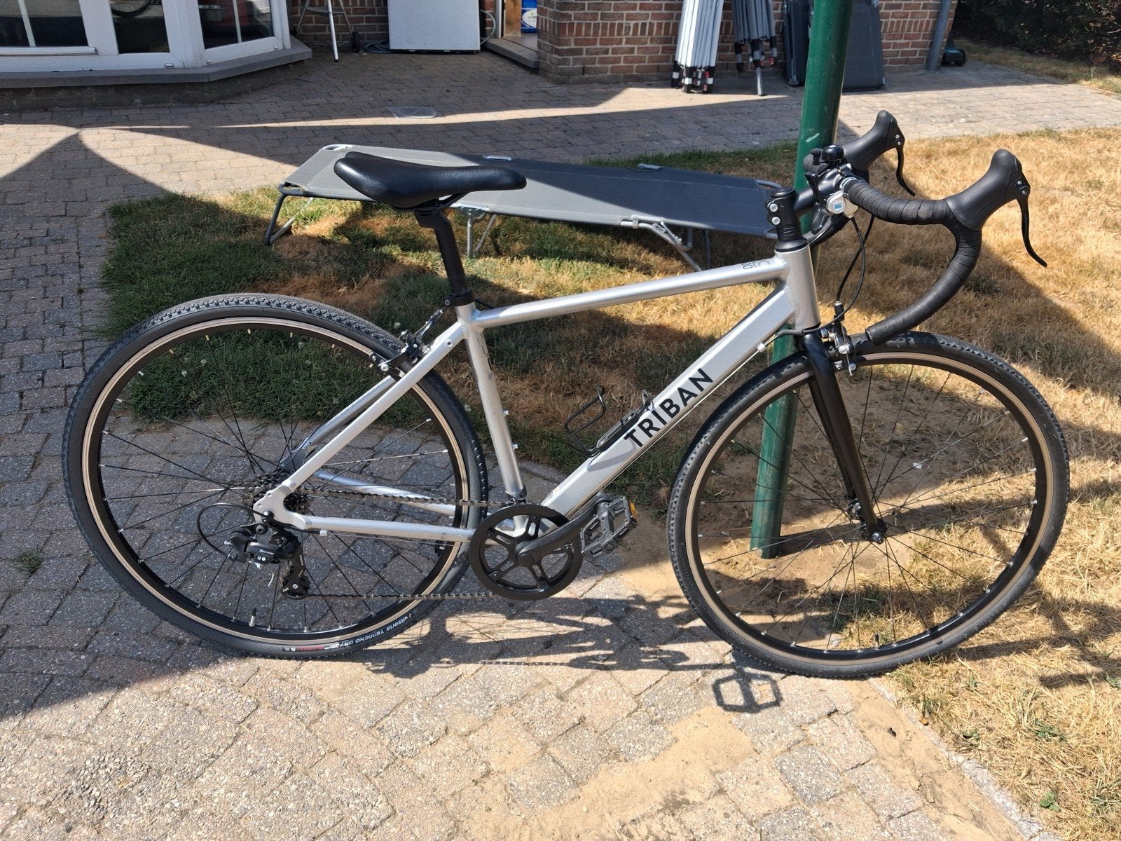 Triban koers/gravelfiets maat xs (155-166cm), Autres marques, Frein sur jante, Moins de 10 vitesses, Comme neuf