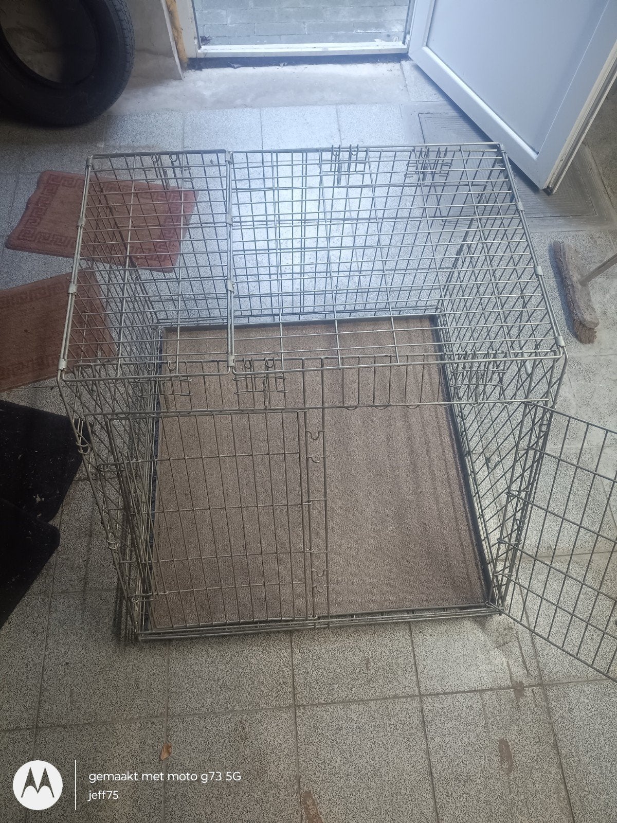 Honden bench 90x90x68cm, Dieren en Toebehoren, Ophalen, Gebruikt