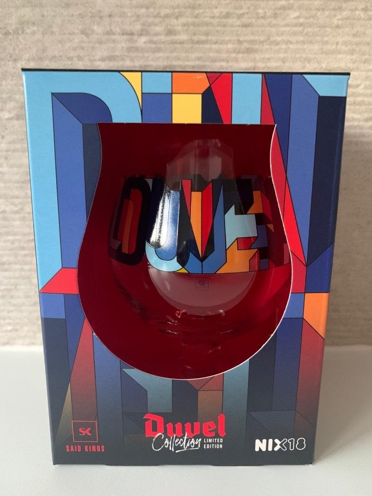 Duvel glas Saïd Kinos Designer glas Said Kinos, Verzamelen, Ophalen of Verzenden, Nieuw, Glas of Glazen, Duvel