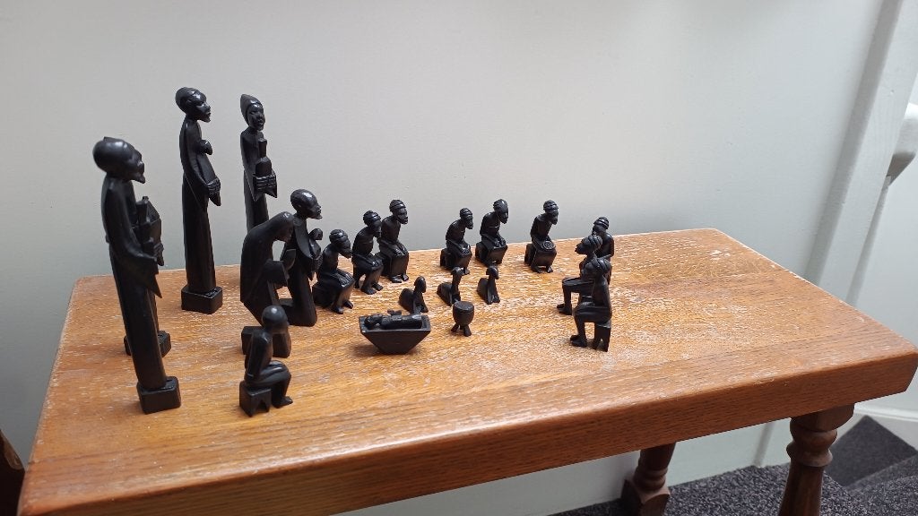 Vintage Ebony kerststal, Ophalen, Nieuw