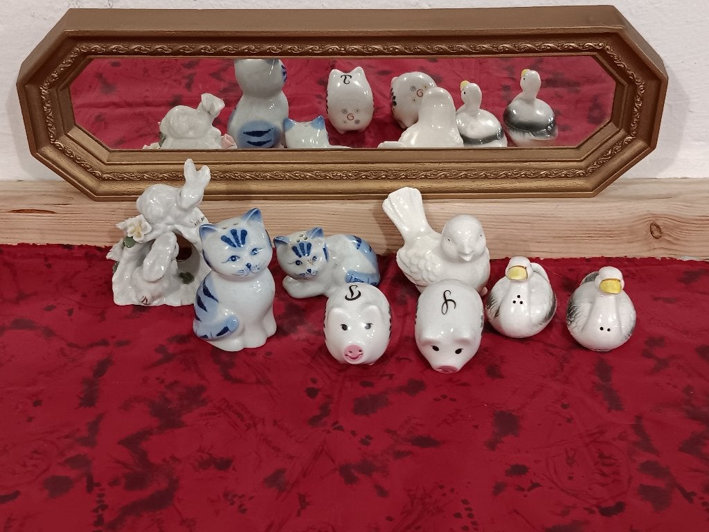 Petit lot de sel et poivre animalier, Antiquités & Art, Enlèvement ou Envoi