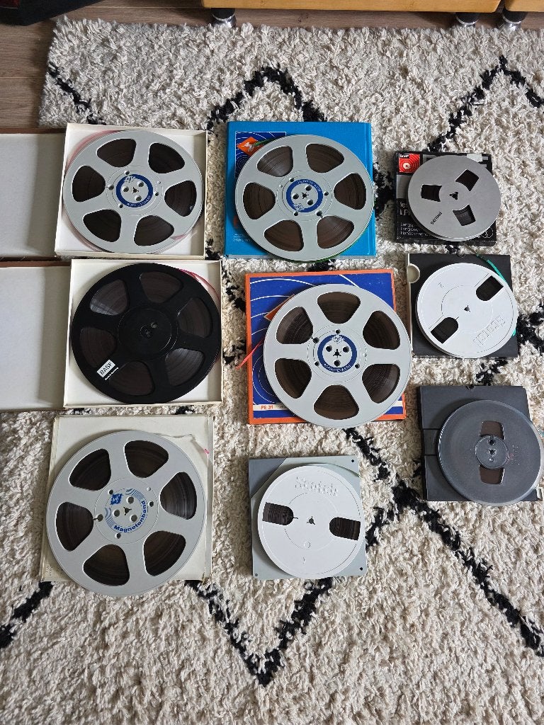 bandrecorder banden 9 stuks, TV, Hi-fi & Vidéo, Enregistreurs audio, Enlèvement, Magnétophone