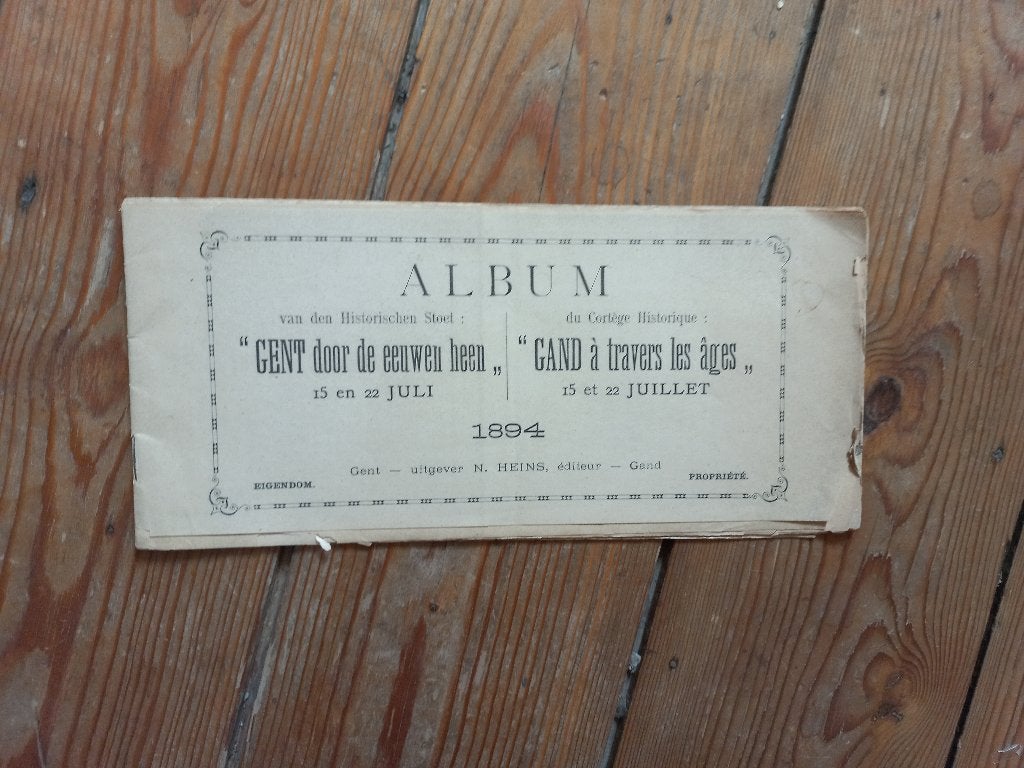 Album Historische stoet 1894 Gent door de eeuwen heen Heins, Ophalen of Verzenden
