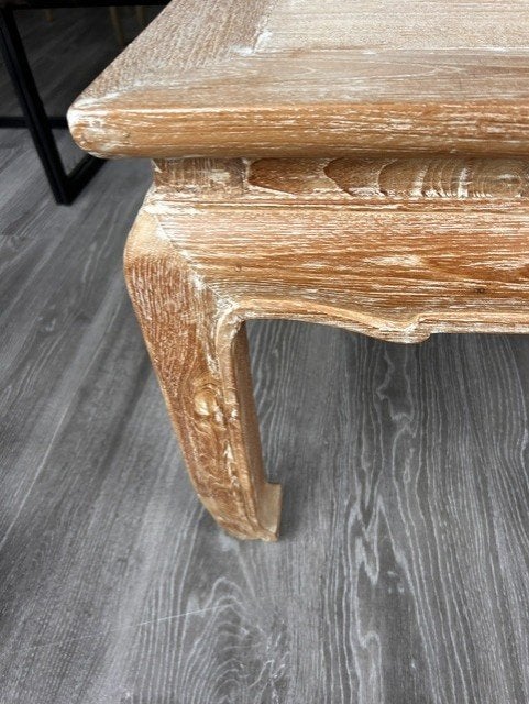 bijzettafel gepatineerd hout, Ophalen, Gebruikt, Hout