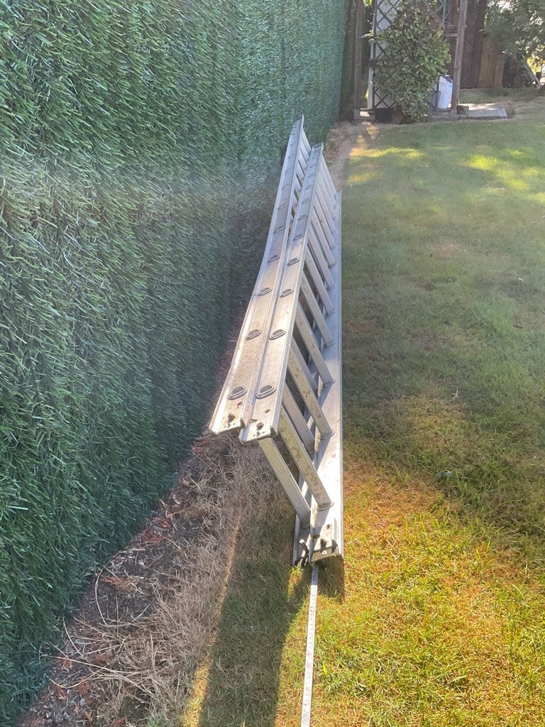 Uitschuifbare ladder, Doe-het-zelf en Bouw, Ophalen, Gebruikt, Ladder, Opvouwbaar of Inschuifbaar
