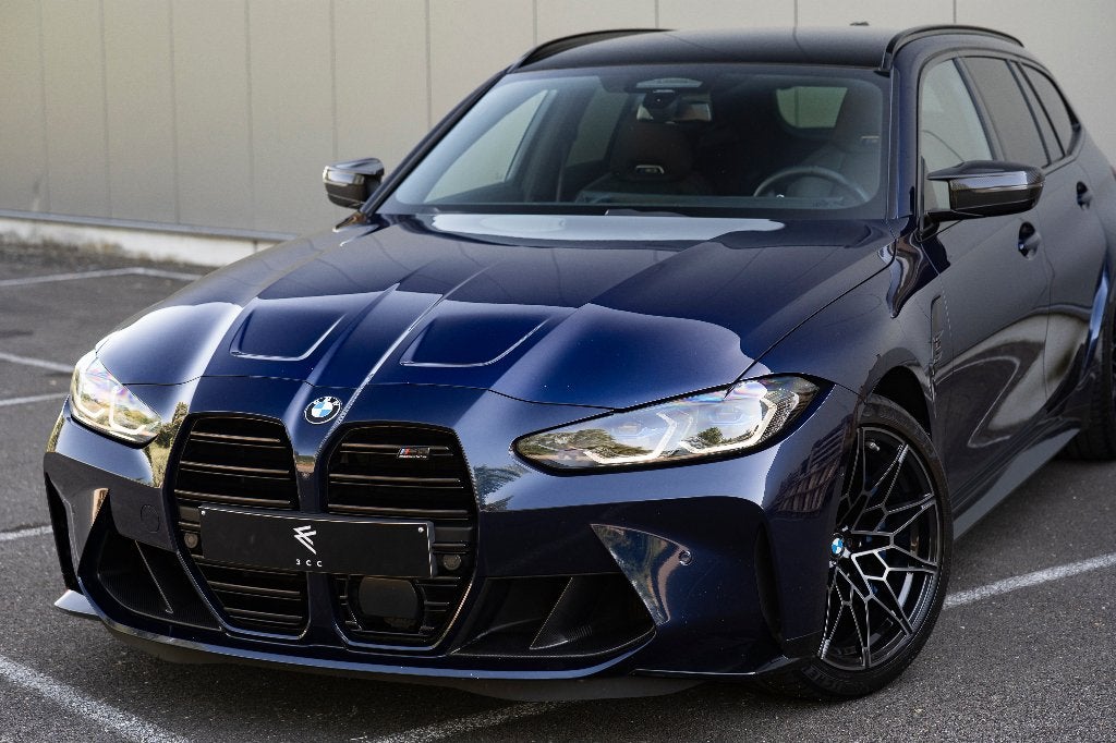 BMW M3 Comp M xDrive Touring BTW|Lichte Vracht|BMW Garantie, Automaat, 2993 cc, Blauw, Leder