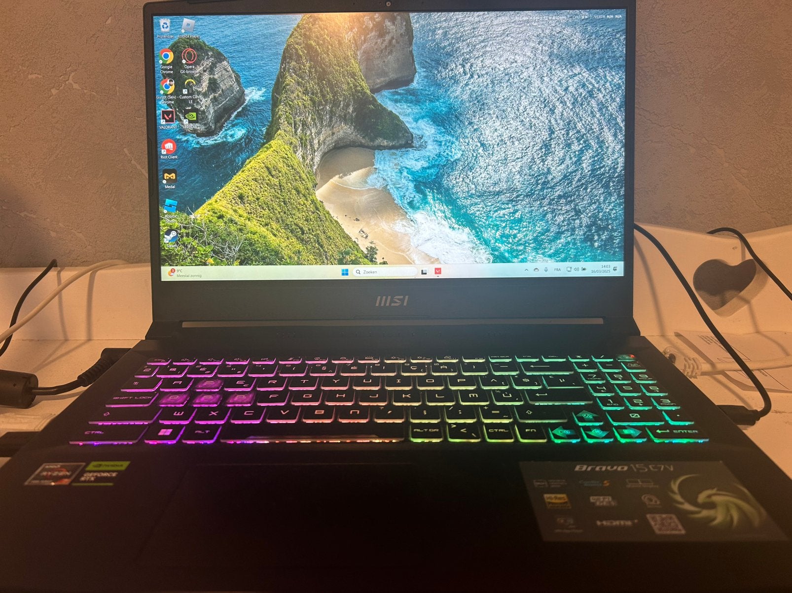 MSI Gaming Laptop RTX 4060, ryzen 7, Met videokaart, Refurbished, Ophalen of Verzenden, Gaming