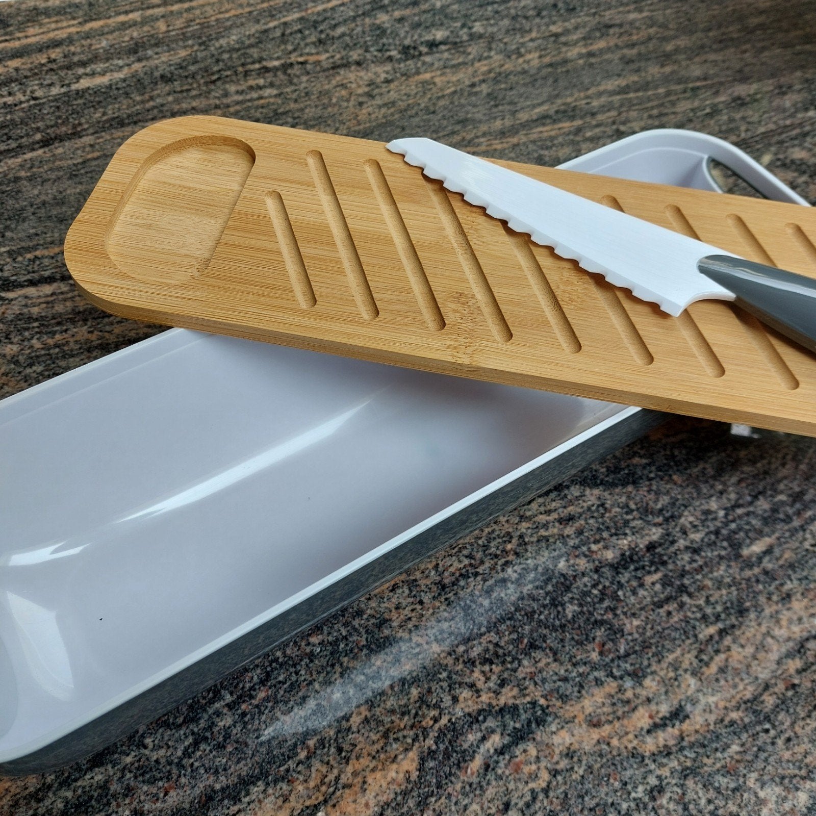 Opbergdoos voor klein stokbroodje, Ophalen