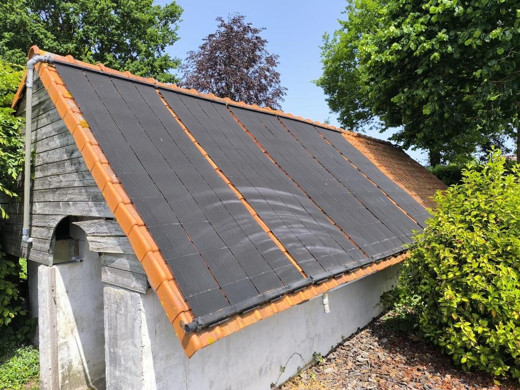 zonnecollectoren (opwarming zwembad), Enlèvement, Utilisé, Chauffage