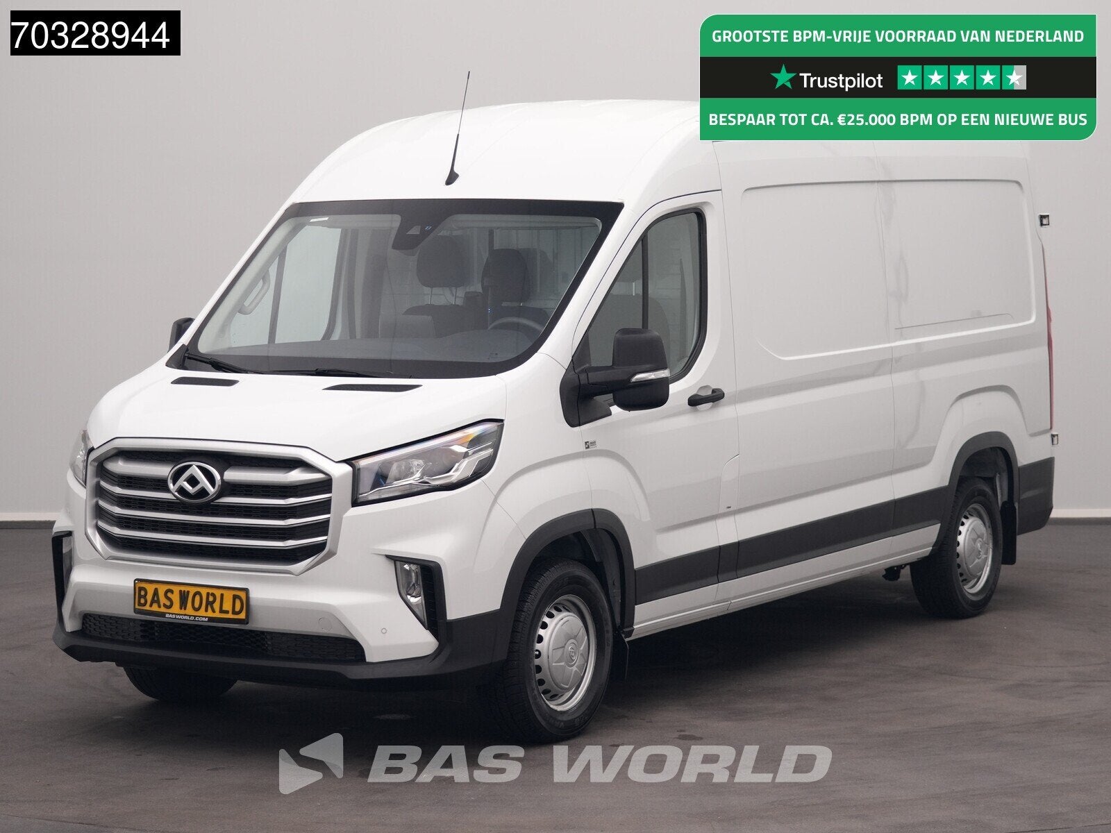 Maxus Deliver 9 L3H2 LED Airco Cruise Camera Parkeersensoren, Auto's, Stof, Gebruikt, Euro 6, 4 cilinders