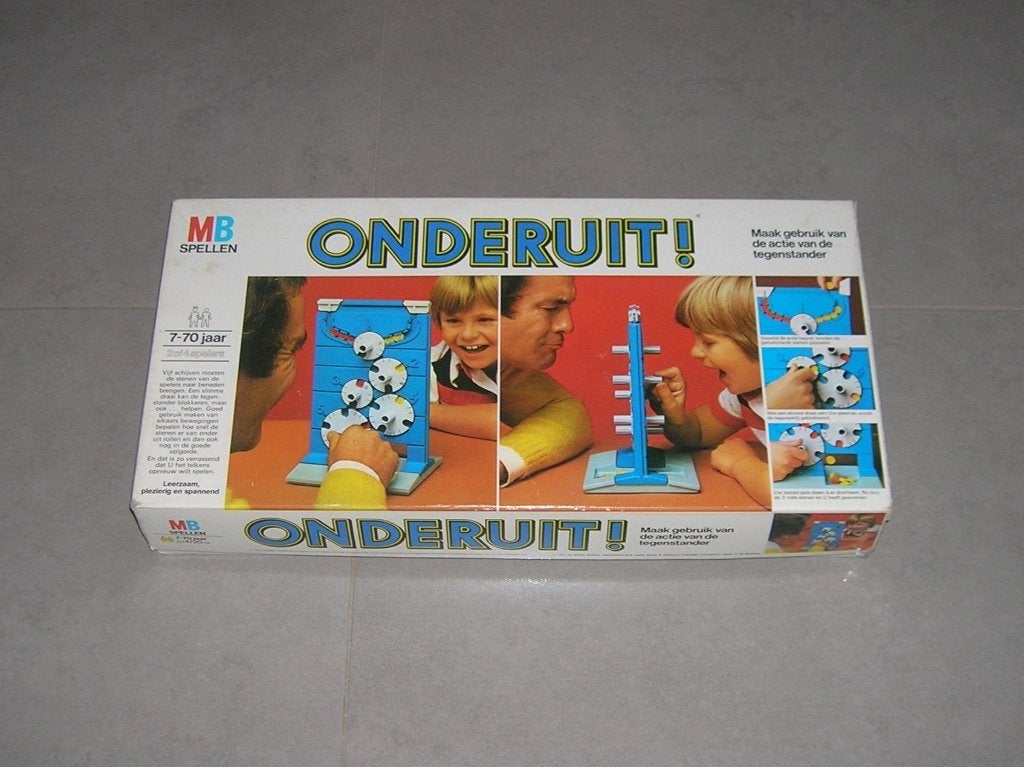 Spel: ONDERUIT, Een of twee spelers, Ophalen, Zo goed als nieuw, MB spellen