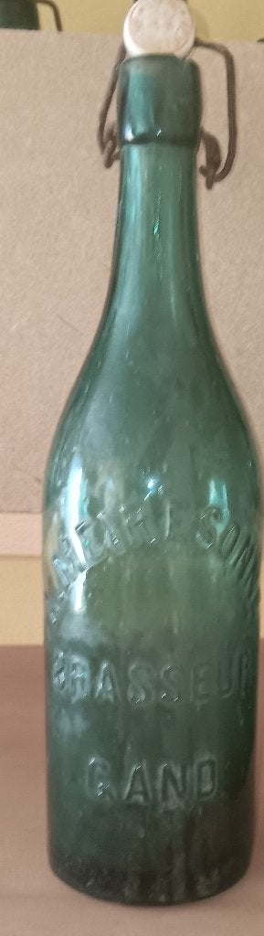 meiresonne bierfles (Frans opschrift) brasseur Gand, Verzamelen, Ophalen of Verzenden, Gebruikt, Flesje(s)