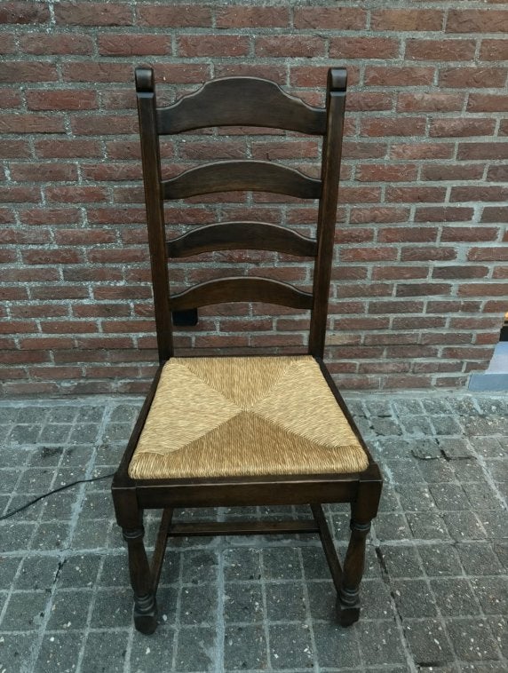 8 x landelijke stoel, Ophalen, Zo goed als nieuw, Vijf, Zes of meer stoelen