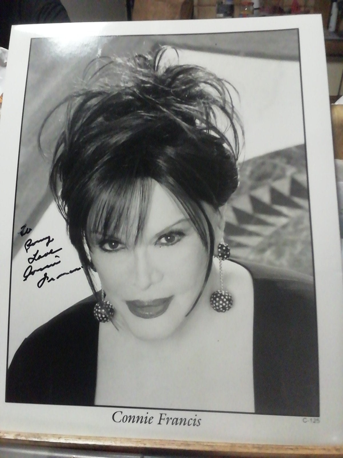 Connie Francis met originele handtekening, Verzamelen, Muziek, Artiesten en Beroemdheden, Ophalen, Zo goed als nieuw, Foto of Kaart