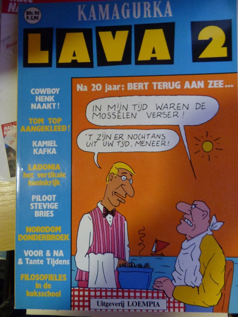 kamagurka ,  lava nr 1 , 2 en 3 ,  softcovers, Ophalen of Verzenden