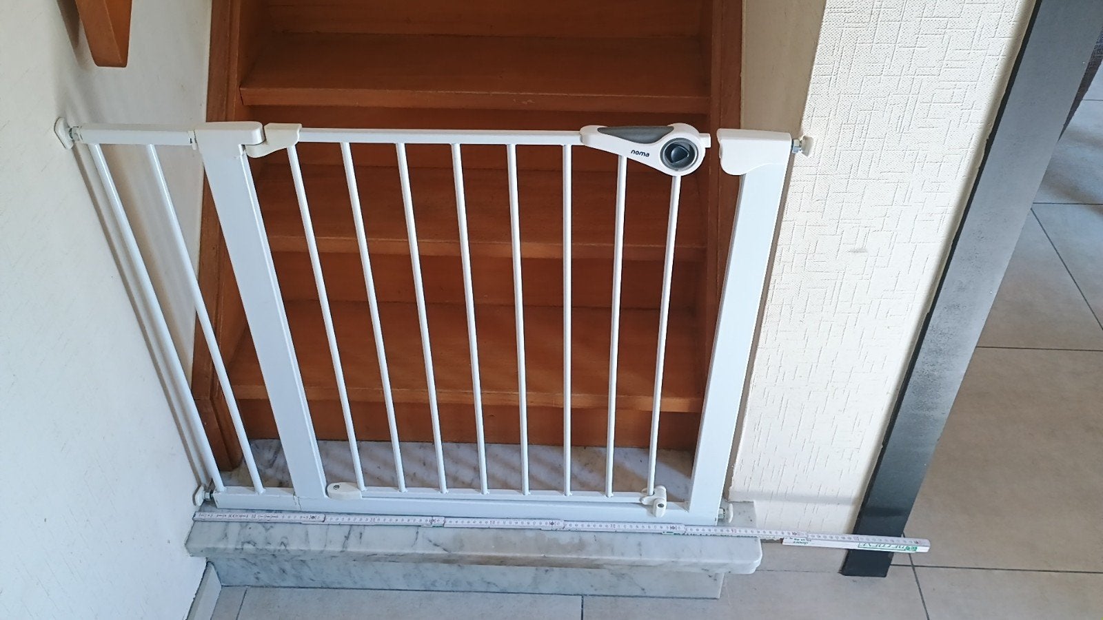 portail pour enfants, Enlèvement, Comme neuf, Aluminium, Moins de 100 cm