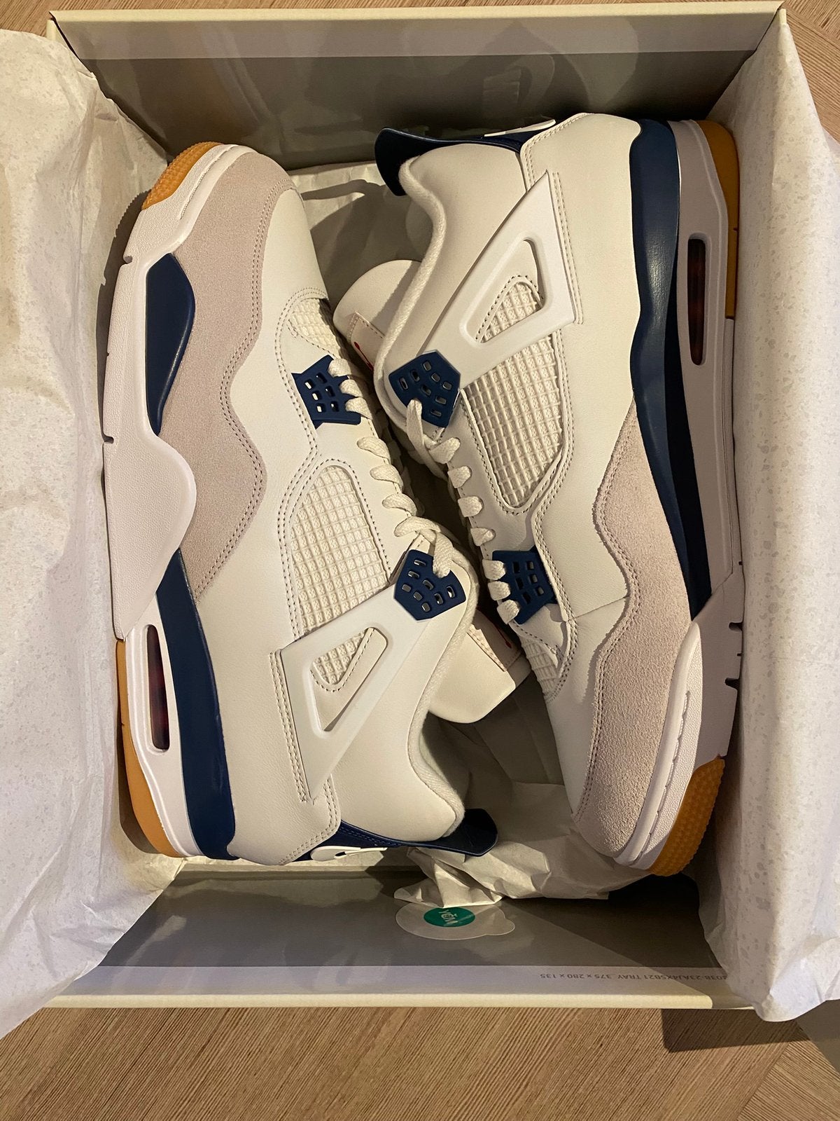 Nike Air Jordan 4 Retro SB Navy Blue 49,5EU/15US, Kleding | Heren, Schoenen, Wit, Nieuw, Ophalen of Verzenden, Sneakers