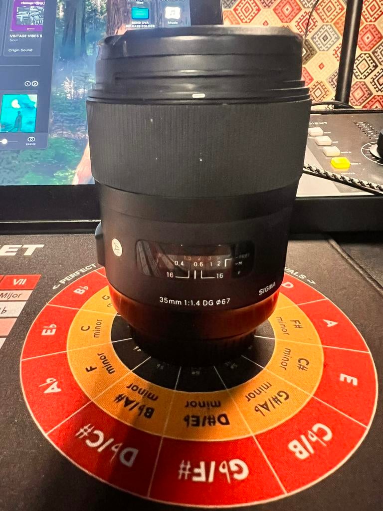 Sigma 35mm 1.4 (canon), Audio, Tv en Foto, Foto | Lenzen en Objectieven, Ophalen, Zo goed als nieuw