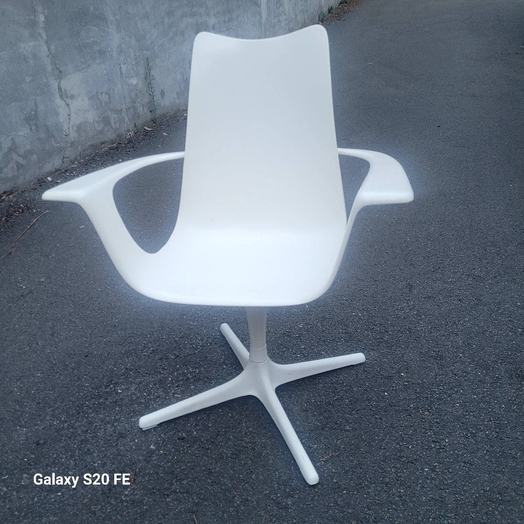 4 chaises plastique luigi Colani vintage#lecorbusier#Panton, Enlèvement ou Envoi, Comme neuf, Plastique