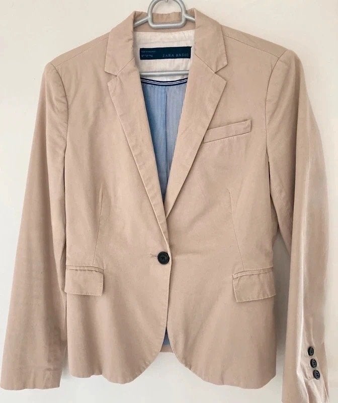 Blazer Zara Basic pour femme - Beige - Taille M, Vêtements | Femmes, Vestes & Costumes, Taille 38/40 (M), Enlèvement ou Envoi