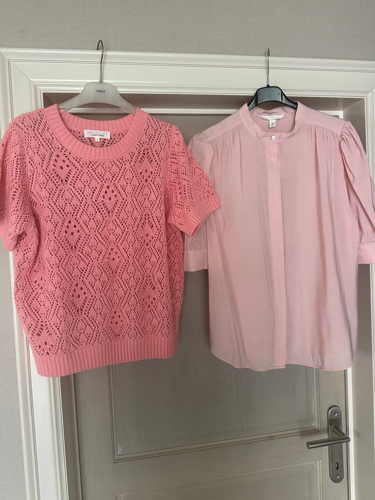 Koopje , truitje en bloes , maat L, Enlèvement, Comme neuf, Taille 42/44 (L), Rose