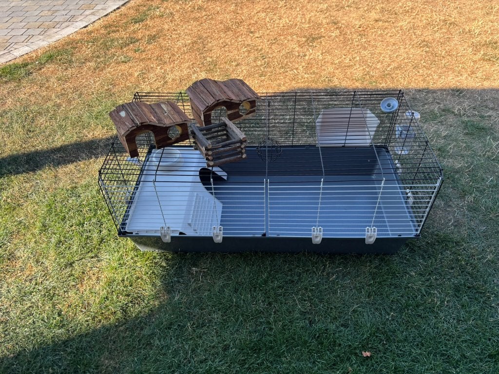 caviahok + toebehoren, Dieren en Toebehoren, Kooi, 110 cm of meer, Zo goed als nieuw, Cavia