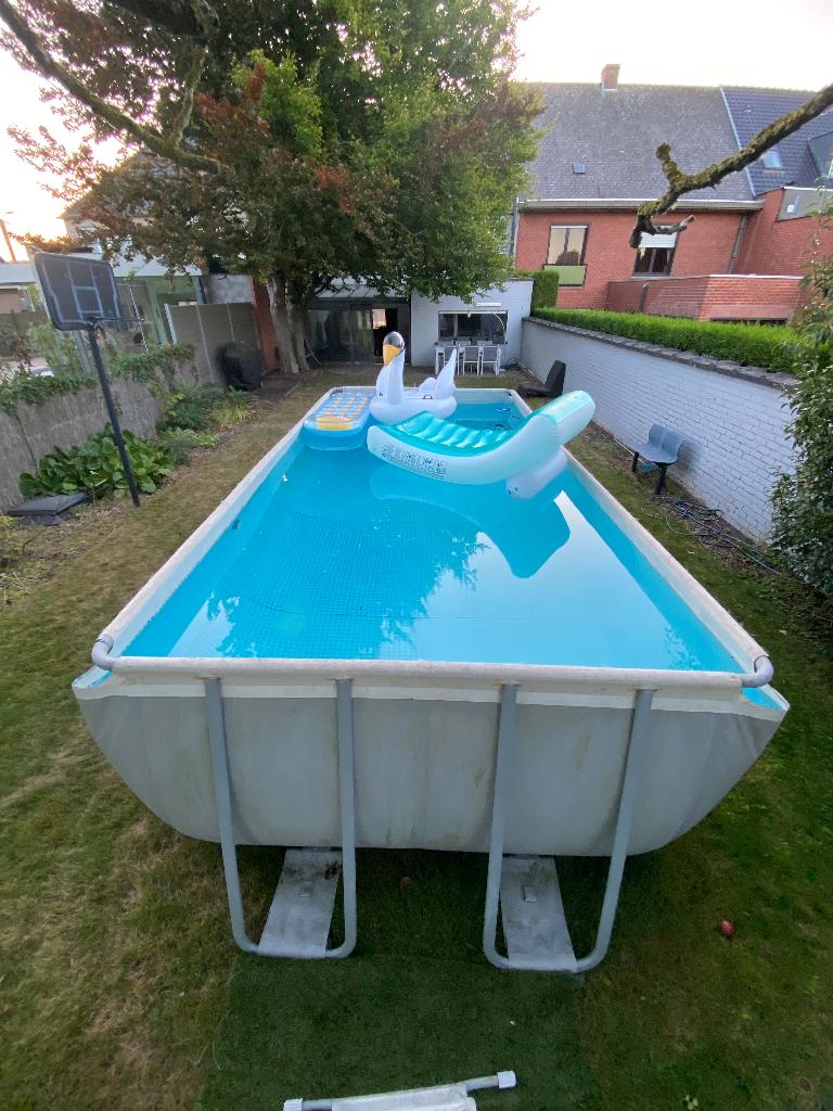 Intex opzetzwembad 549x274x132, Jardin & Terrasse, Piscines, Enlèvement, Utilisé, Rectangulaire, 400 cm ou plus
