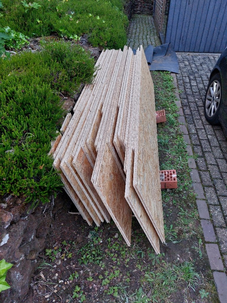 OSB 18mm 4 t&g, Bricolage & Construction, Bois & Planches, Planche, 200 à 250 cm, Autres essences de bois, Utilisé